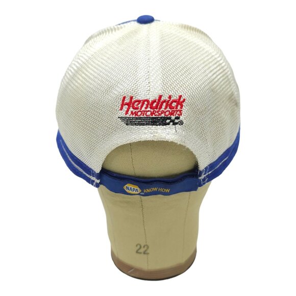 NAPA Racing NASCAR #24 Chase Elliott Hendrick Mesh Strapback Cap Double Stripe - Picture 5 of 15
